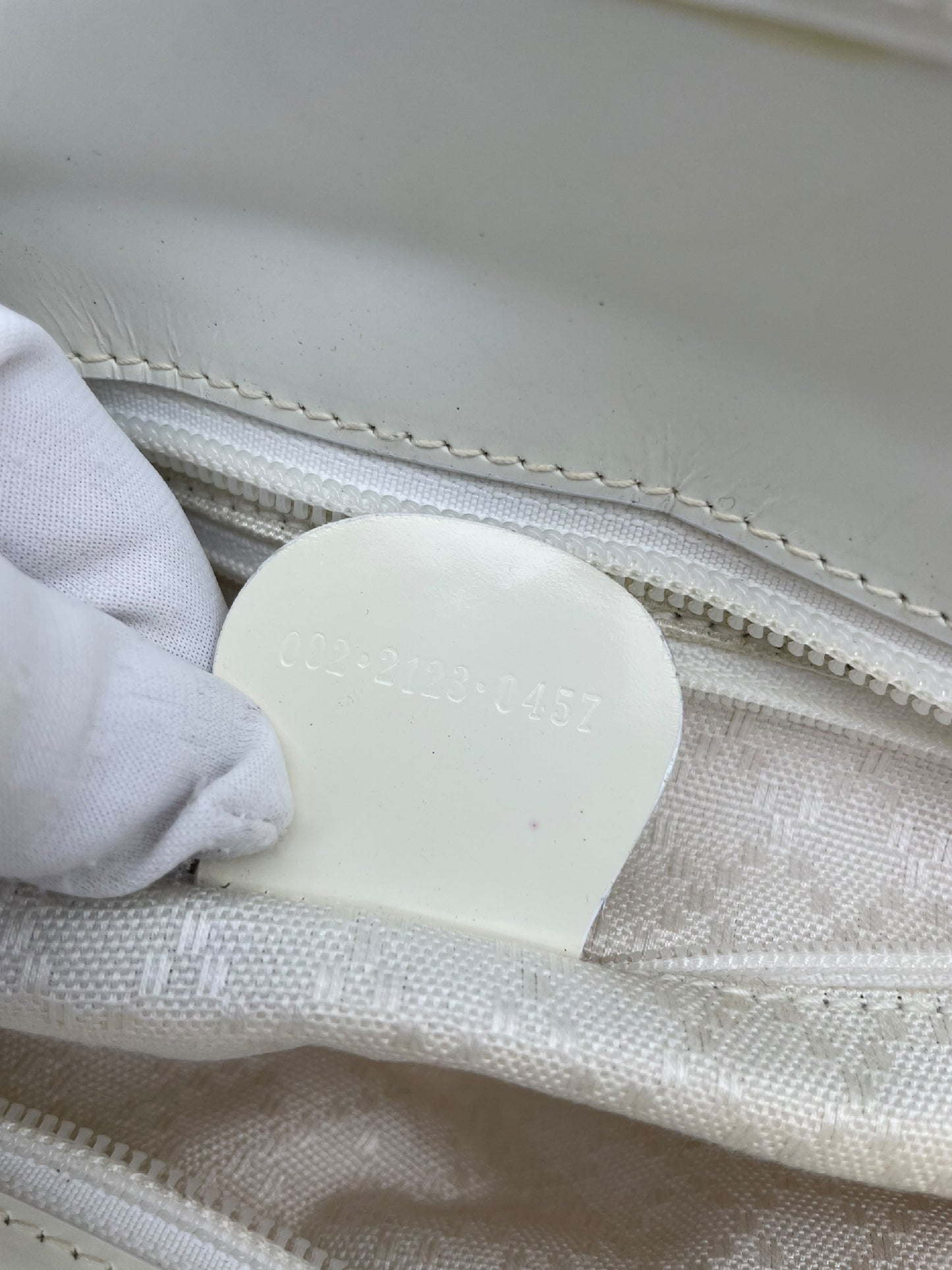 GUCCI GUCCI Gucci handbag nylon white handbag