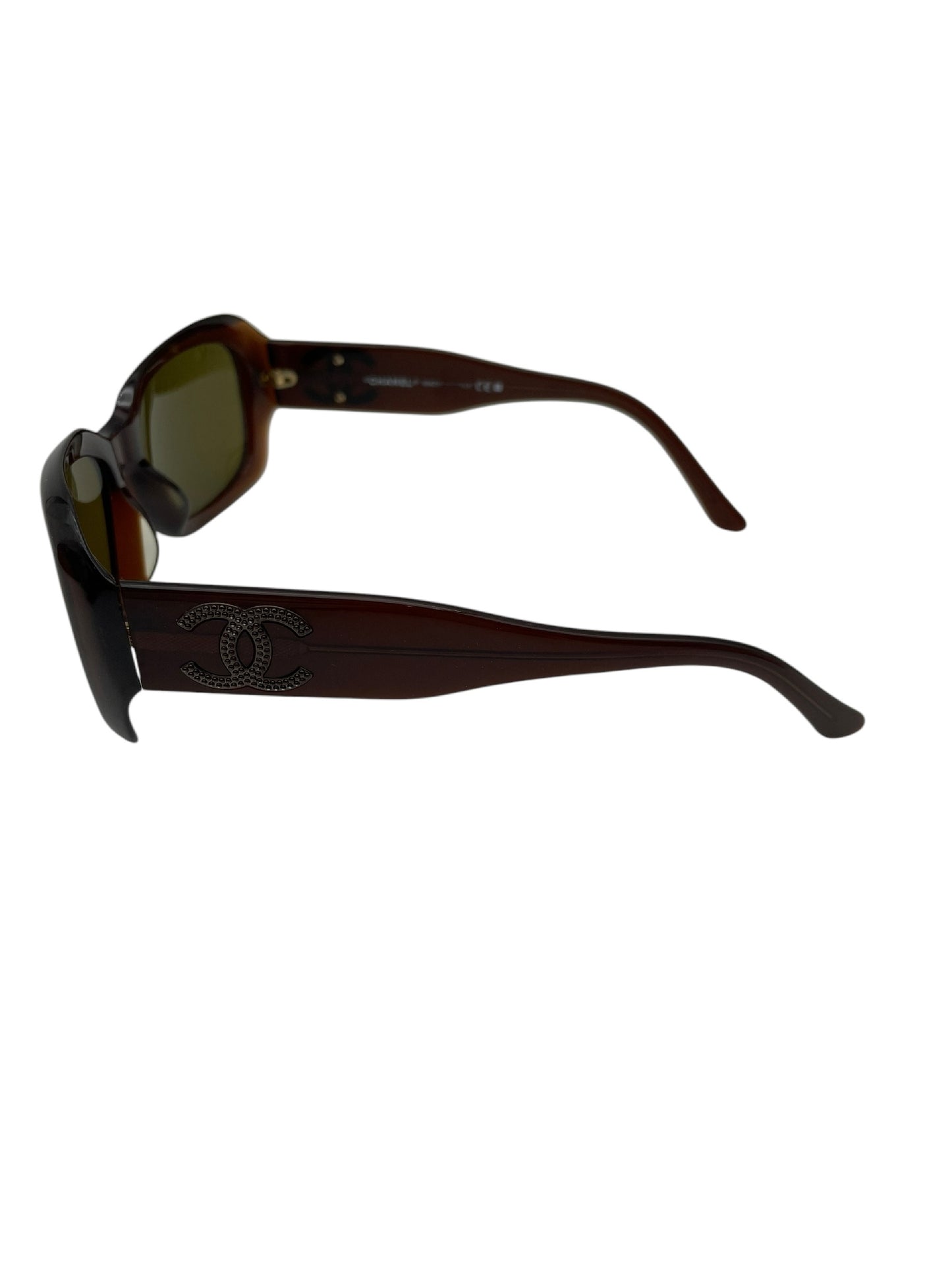 CHANEL CHANEL Chanel Sunglasses Coco Mark Brown with Case Sunglasses/Eyeglasses