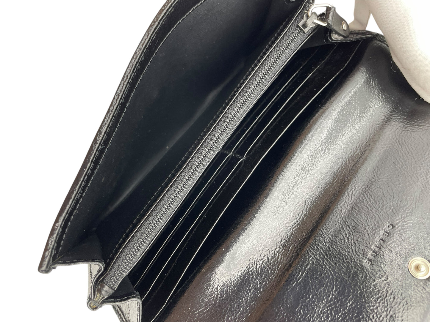CELINE Macadam Long Wallet, Black