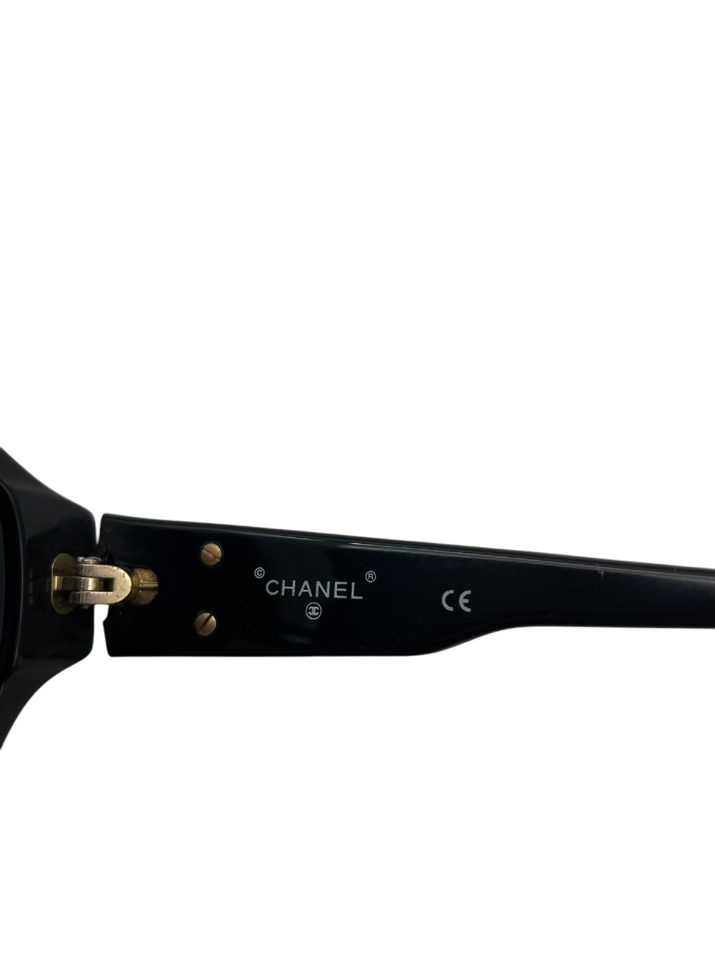 CHANEL CHANEL Chanel Sunglasses Coco Mark Black Sunglasses Glasses