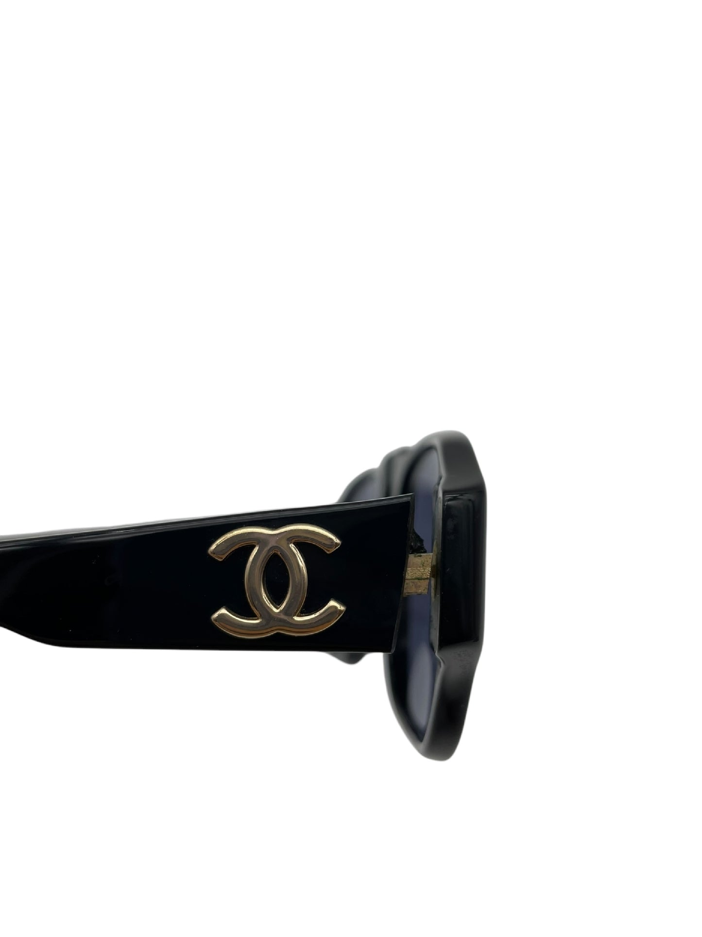 CHANEL CHANEL Chanel Sunglasses Coco Mark Black Sunglasses Glasses