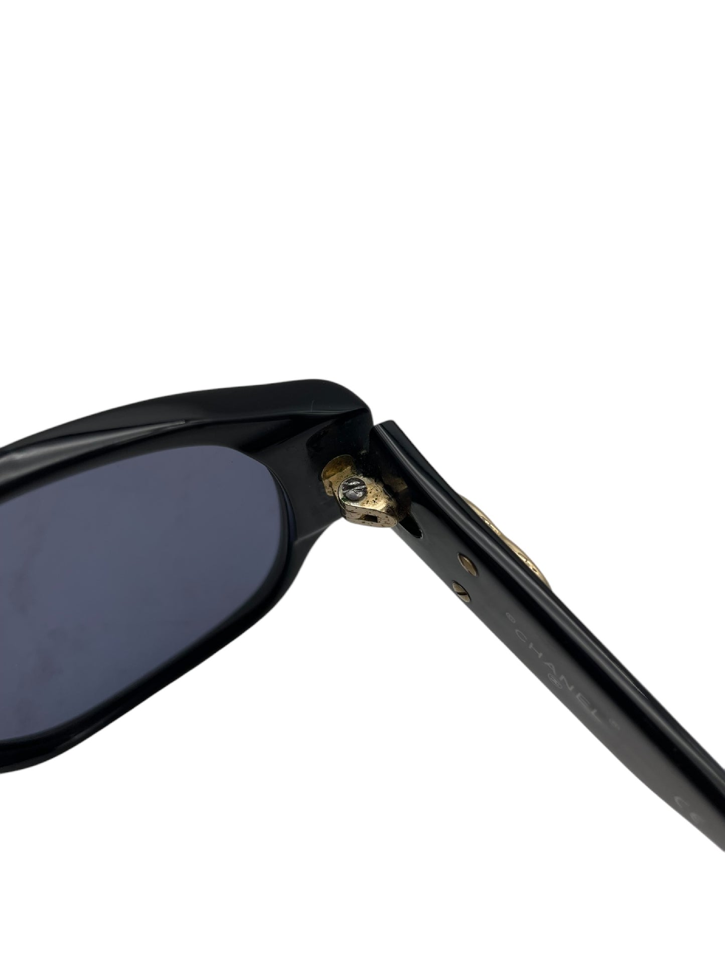 CHANEL CHANEL Chanel Sunglasses Coco Mark Black Sunglasses Glasses