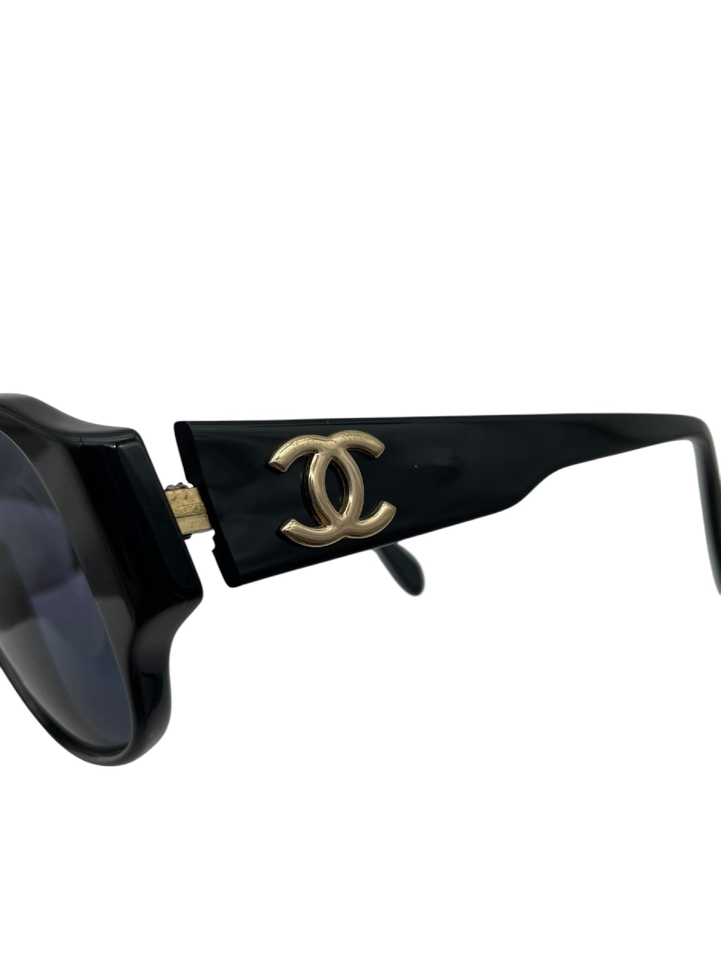 CHANEL CHANEL Chanel Sunglasses Coco Mark Black Sunglasses Glasses