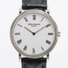 PATEK PHILIPPE Calatrava 5120G-001 1204377 White Dial Automatic 18K White Gold Men's Watch