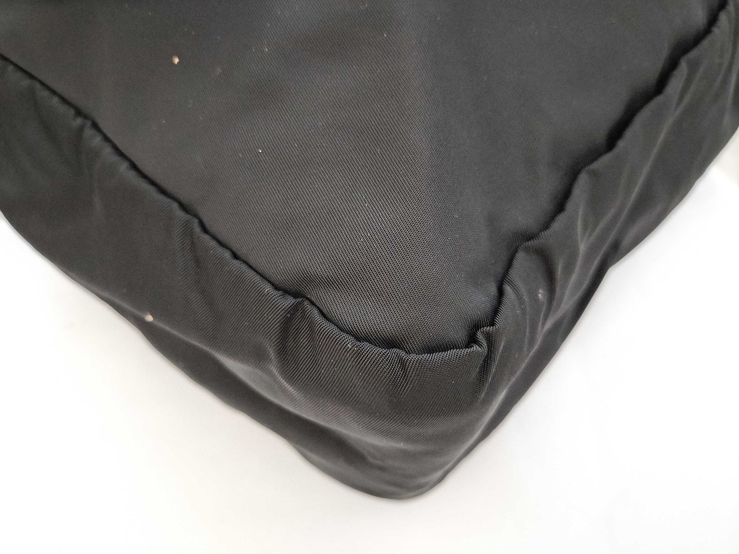 PRADA Nylon PRADA B6672 Tessuto Leather Black B Tote Bag