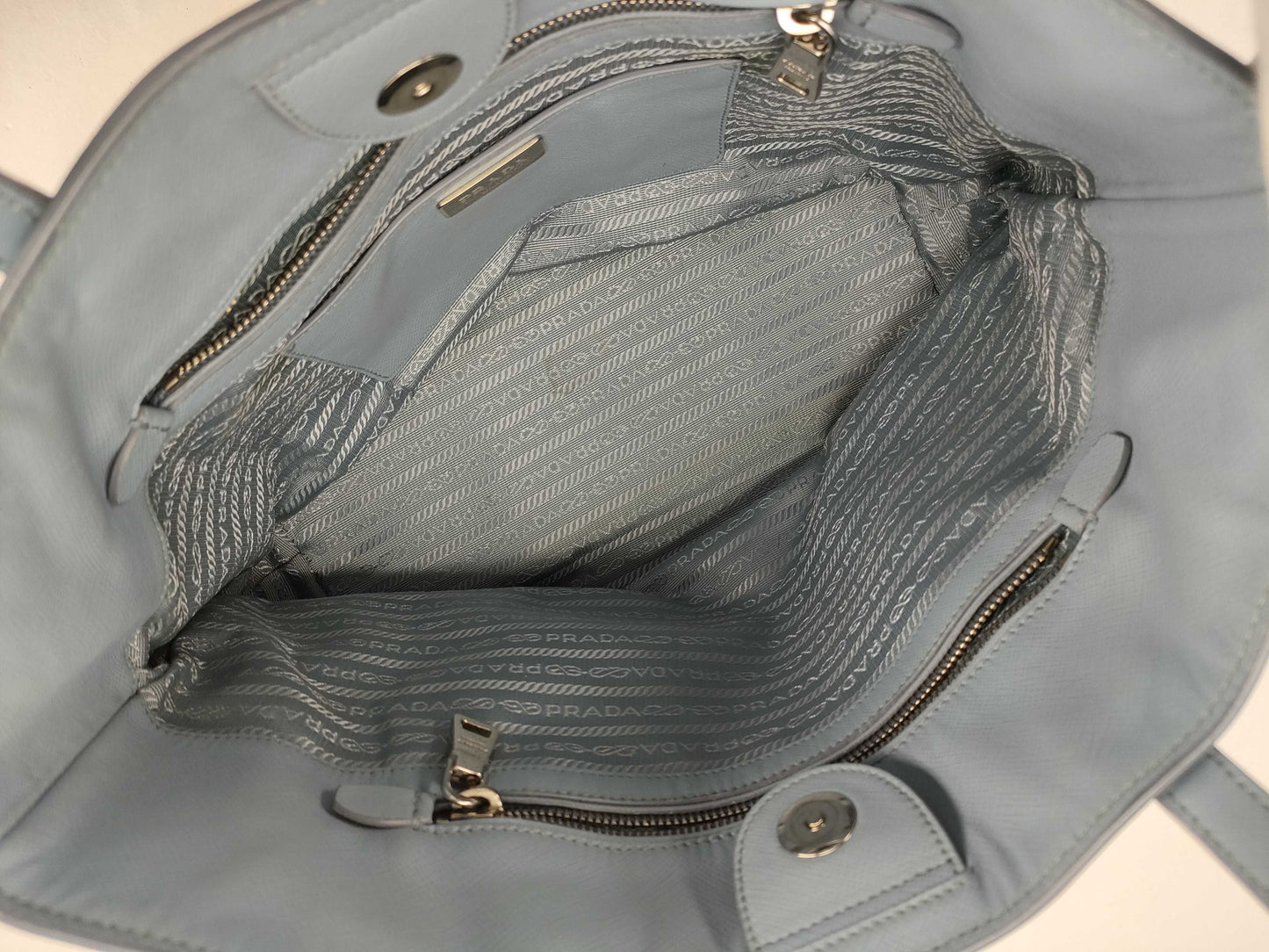 PRADA Galleria Tote Bag, Light Blue