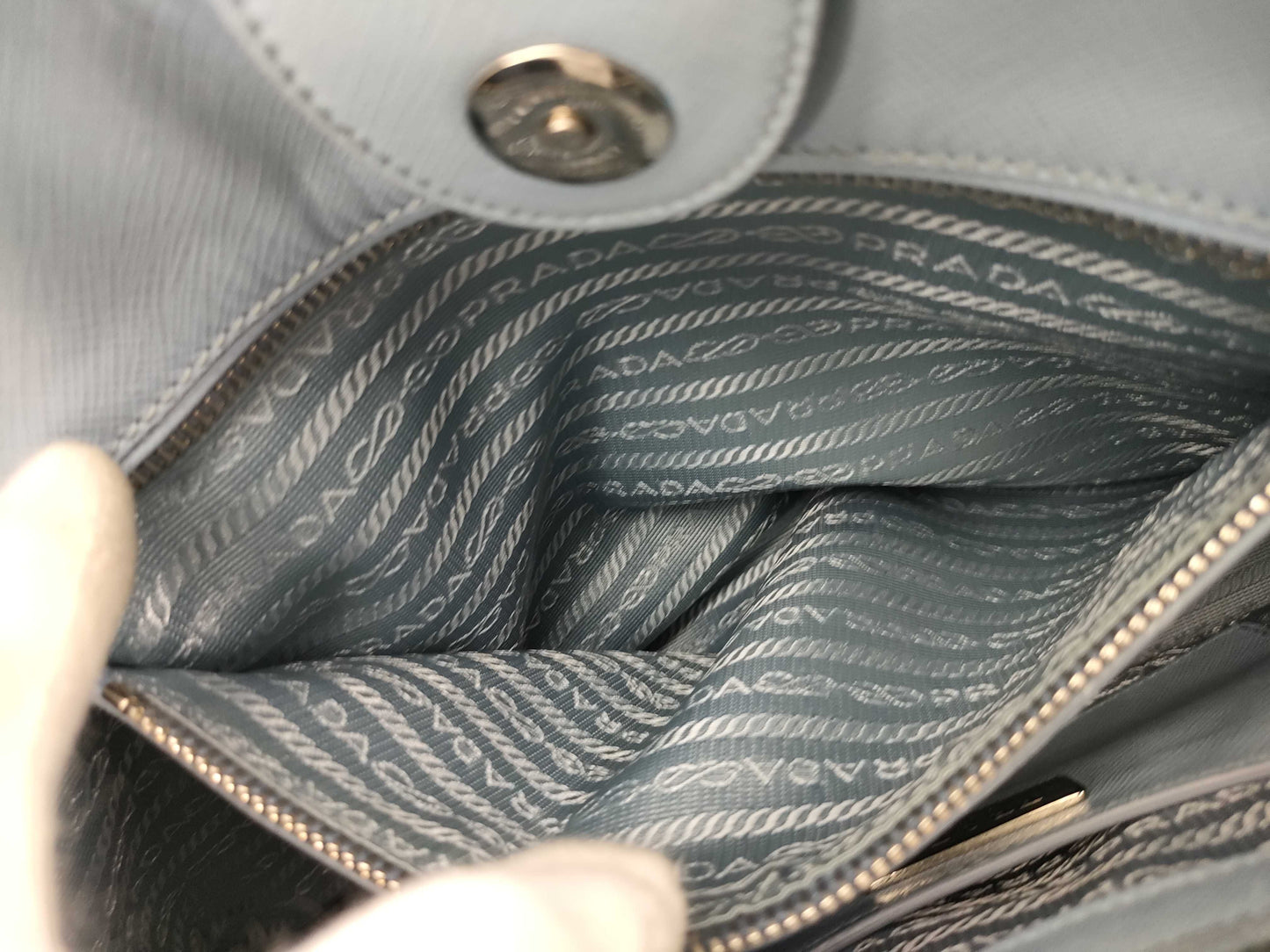 PRADA Galleria Tote Bag, Light Blue