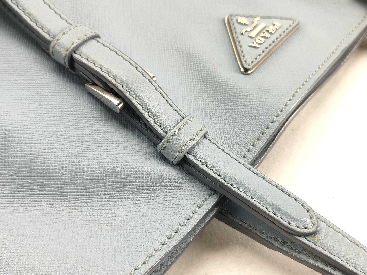 PRADA Galleria Tote Bag, Light Blue