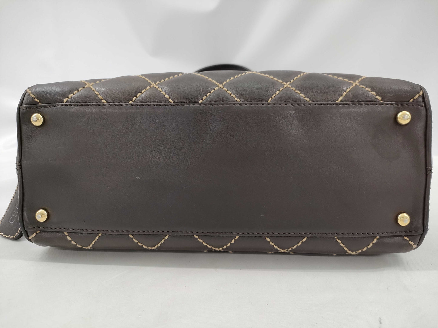CHANEL CHANEL Wild Stitch Coco Mark Handbag Tote Bag