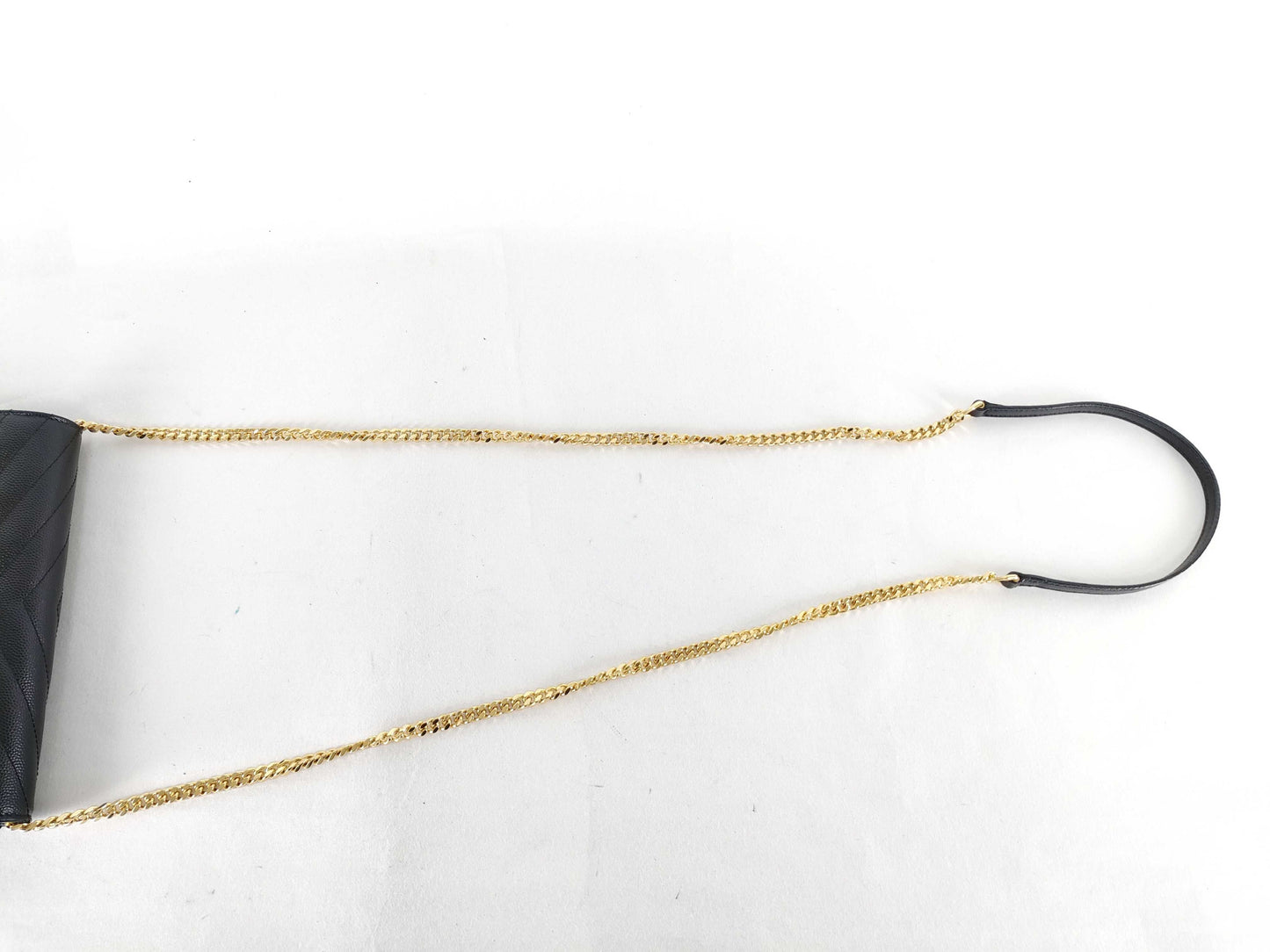 SAINT LAURENT Yves Saint Laurent Caviar Leather Chain Shoulder Bag with YSL Hardware
