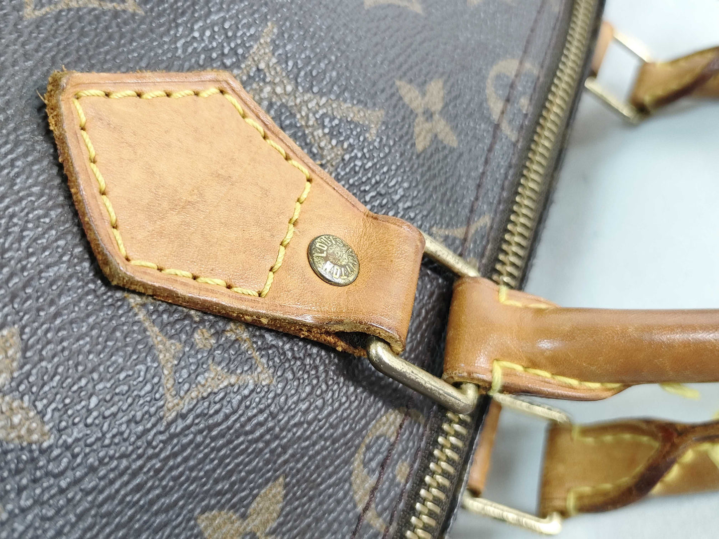 LOUIS VUITTON M41524 Monogram Louis Vuitton Monogram Speedy 35 Boston Bag Handbag