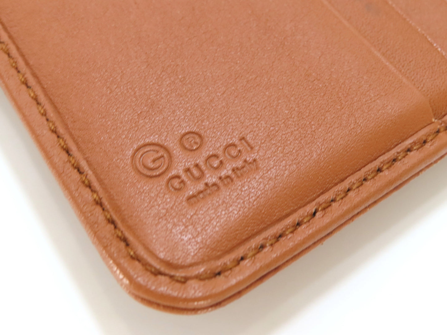 GUCCI GUCCI Guccissima 347112 Leather Long Wallet