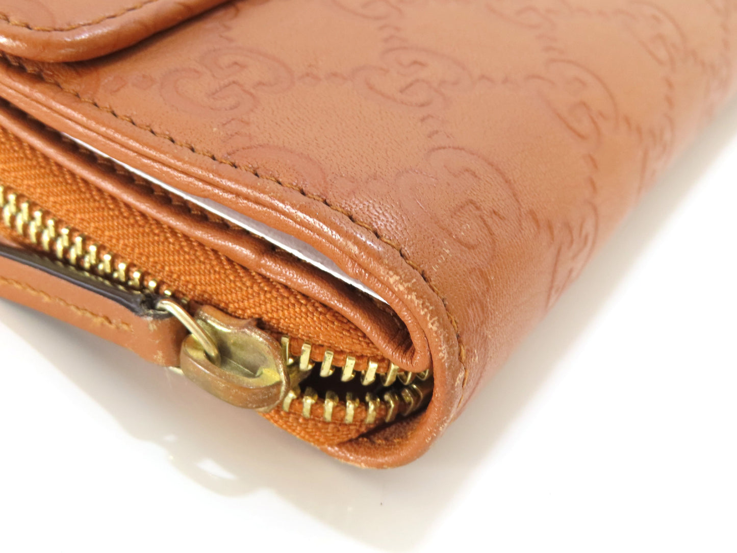 GUCCI GUCCI Guccissima 347112 Leather Long Wallet