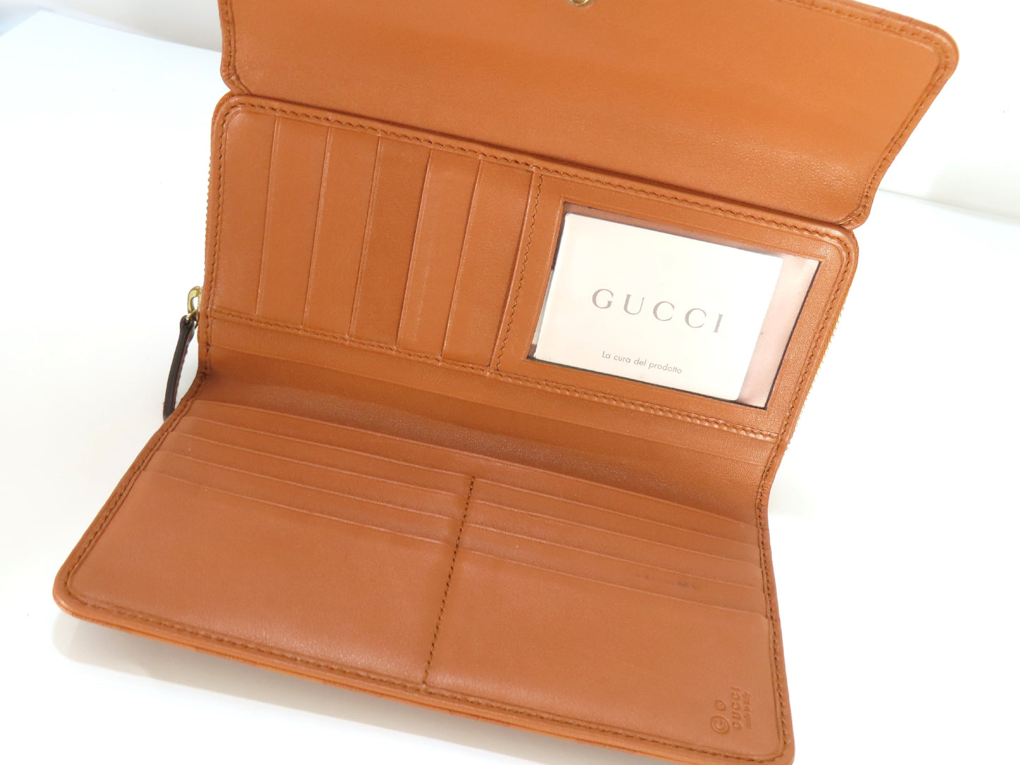 GUCCI GUCCI Guccissima 347112 Leather Long Wallet