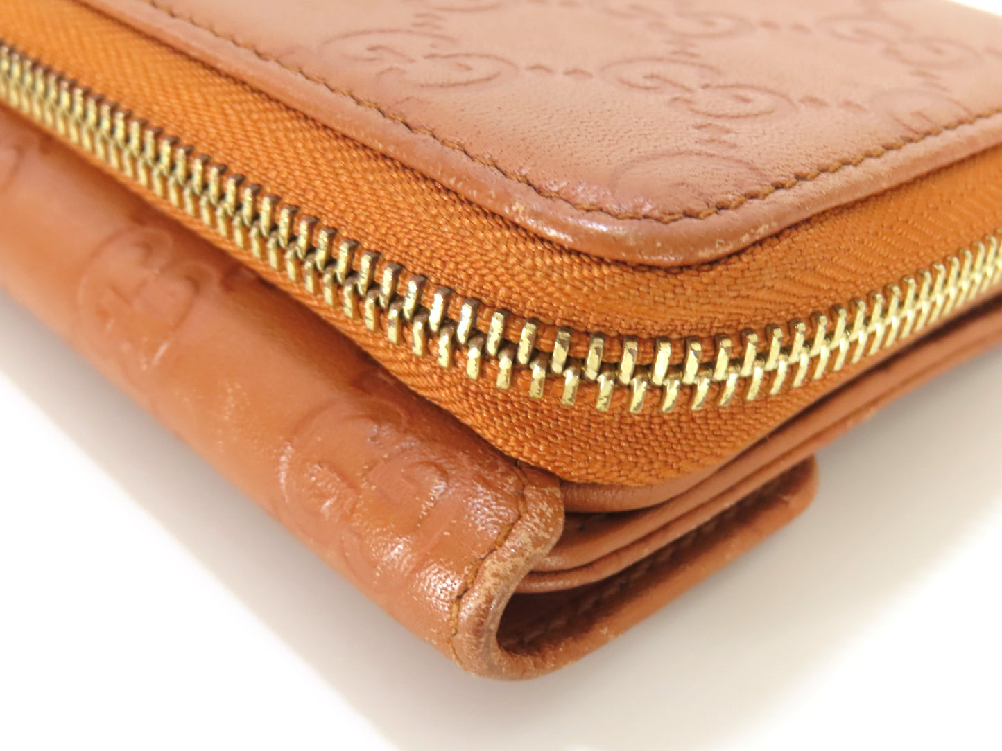 GUCCI GUCCI Guccissima 347112 Leather Long Wallet