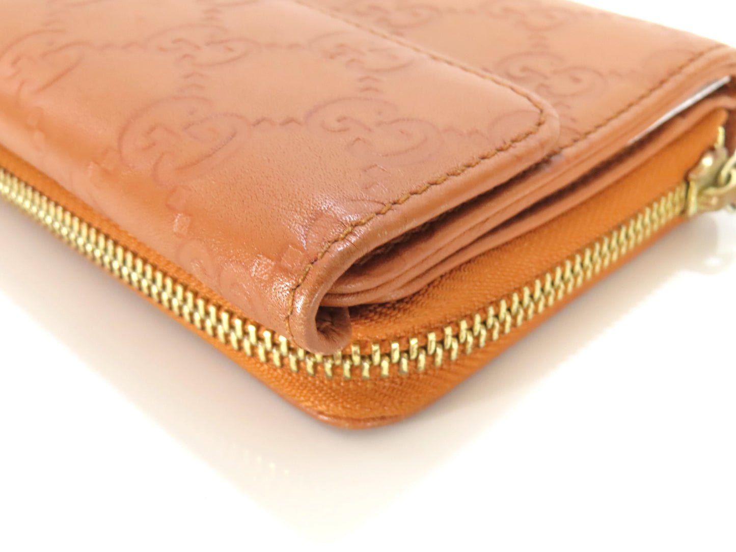 GUCCI GUCCI Guccissima 347112 Leather Long Wallet