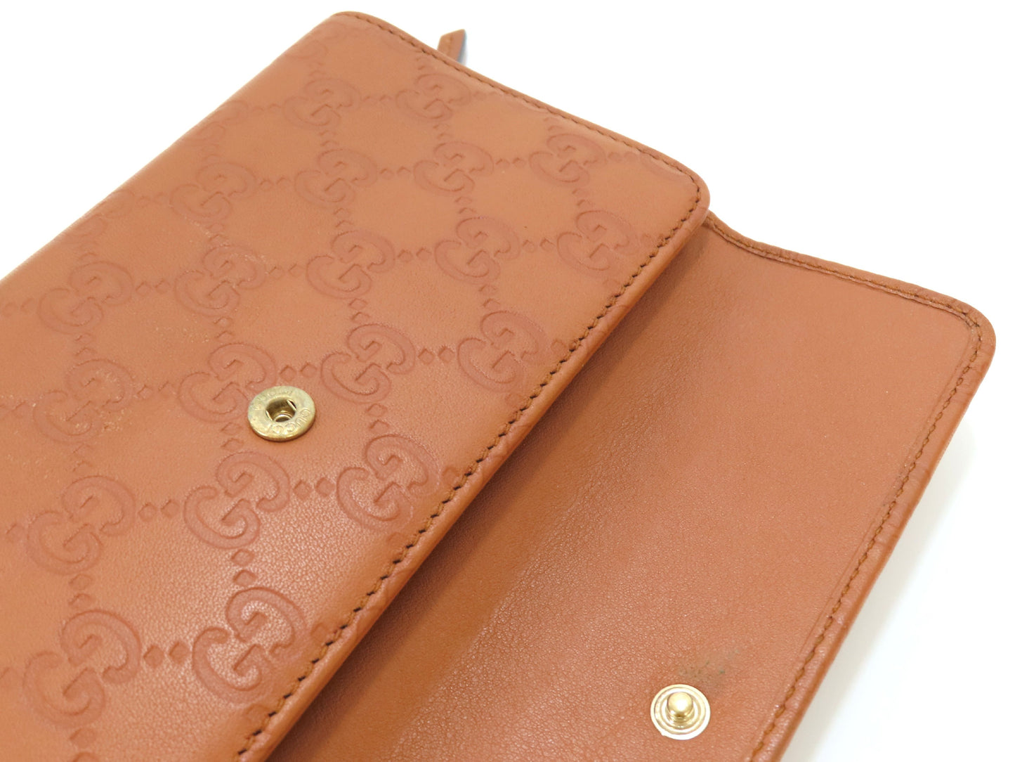 GUCCI GUCCI Guccissima 347112 Leather Long Wallet