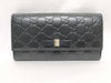GUCCI Guccissima Long Wallet/388679 2067/Black/Guccissima/Ribbon Wallet