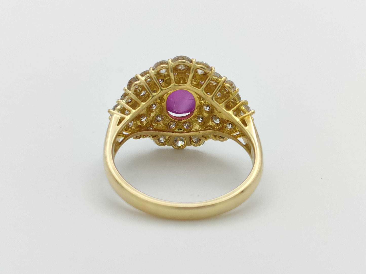 Ponte Vecchio SR2.36ct D1.37ct K18 5.0g Ring