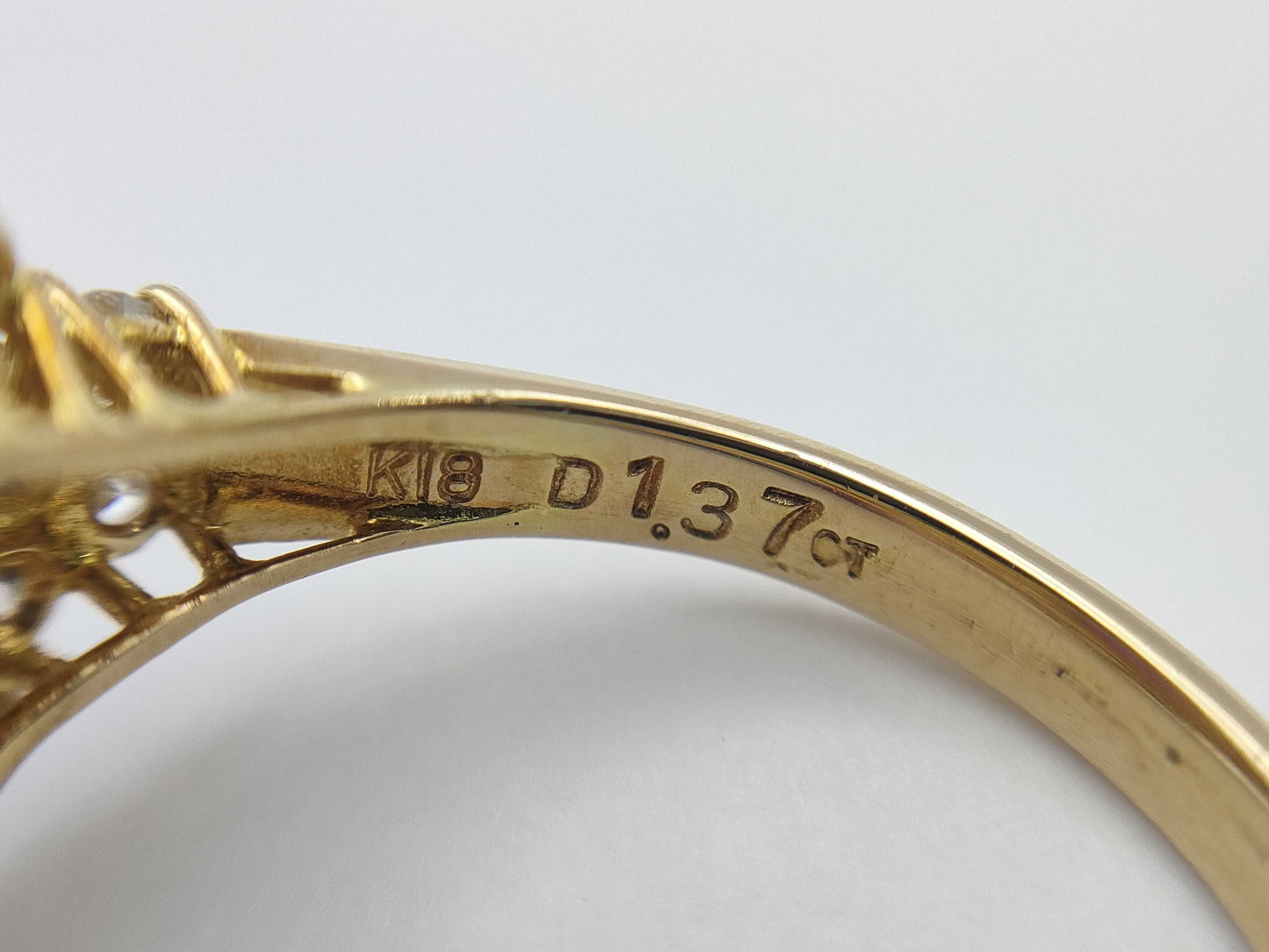 Ponte Vecchio SR2.36ct D1.37ct K18 5.0g Ring