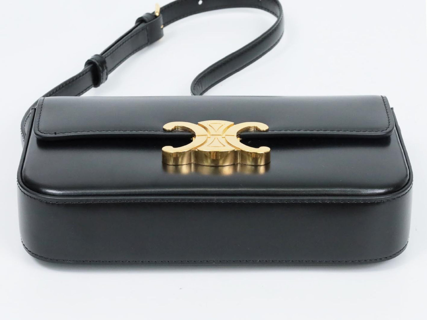 CELINE Triomphe Calfskin Shoulder Bag