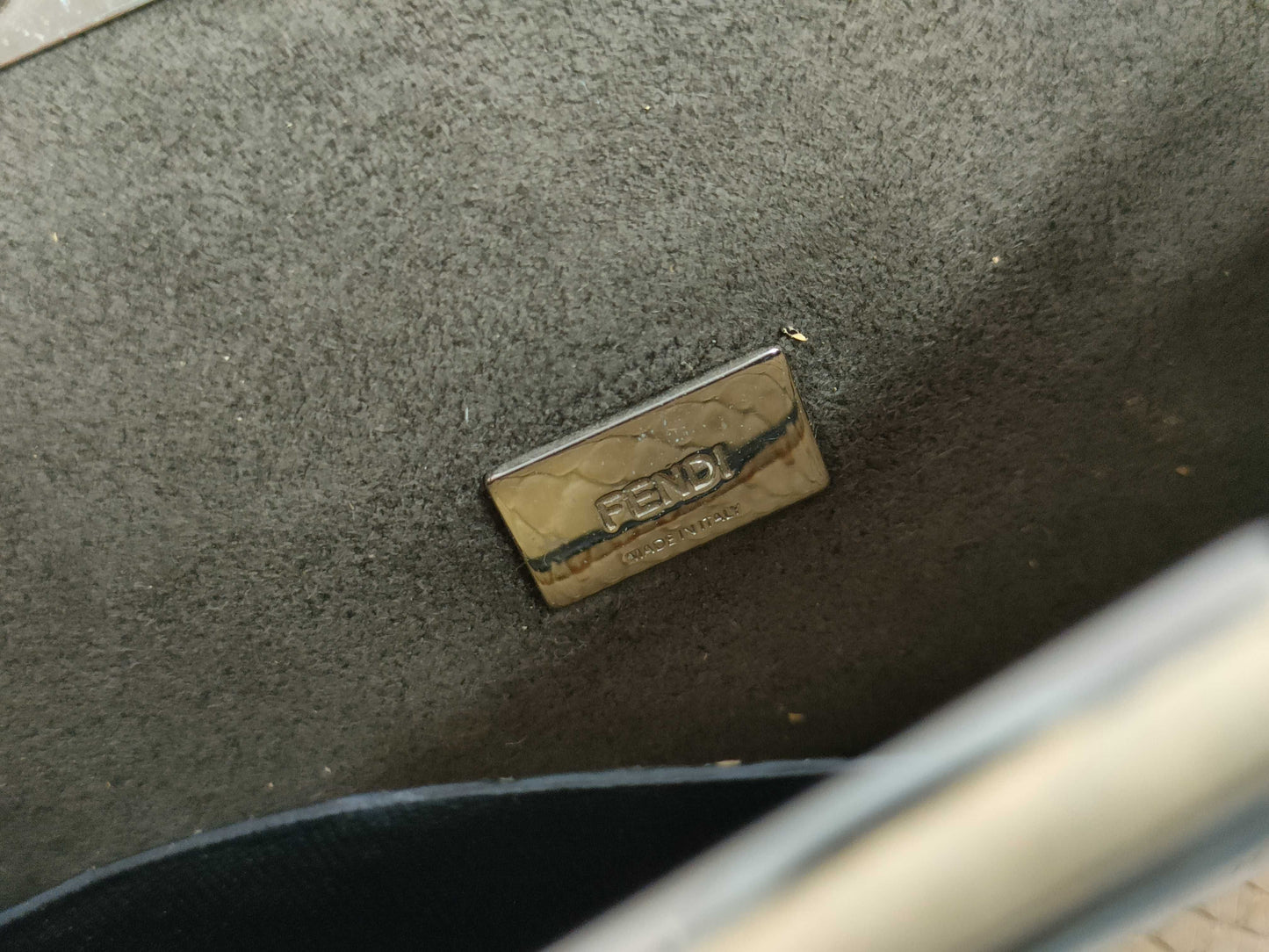 FENDI Peekaboo Python Handbag