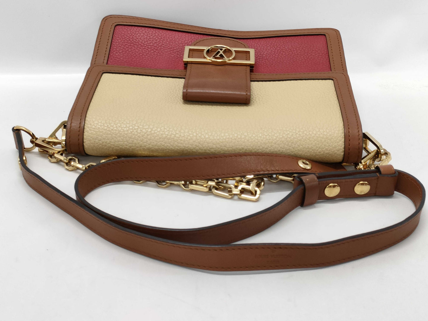 LOUIS VUITTON LV Logo Dauphine MM M53830 GI1109 Two-Strap Shoulder Bag