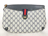 GUCCI Old Gucci 904.02.026 Shoulder Bag Old Gucci Sherry Line GG Supreme Leather Beige Navy Shoulder Bag