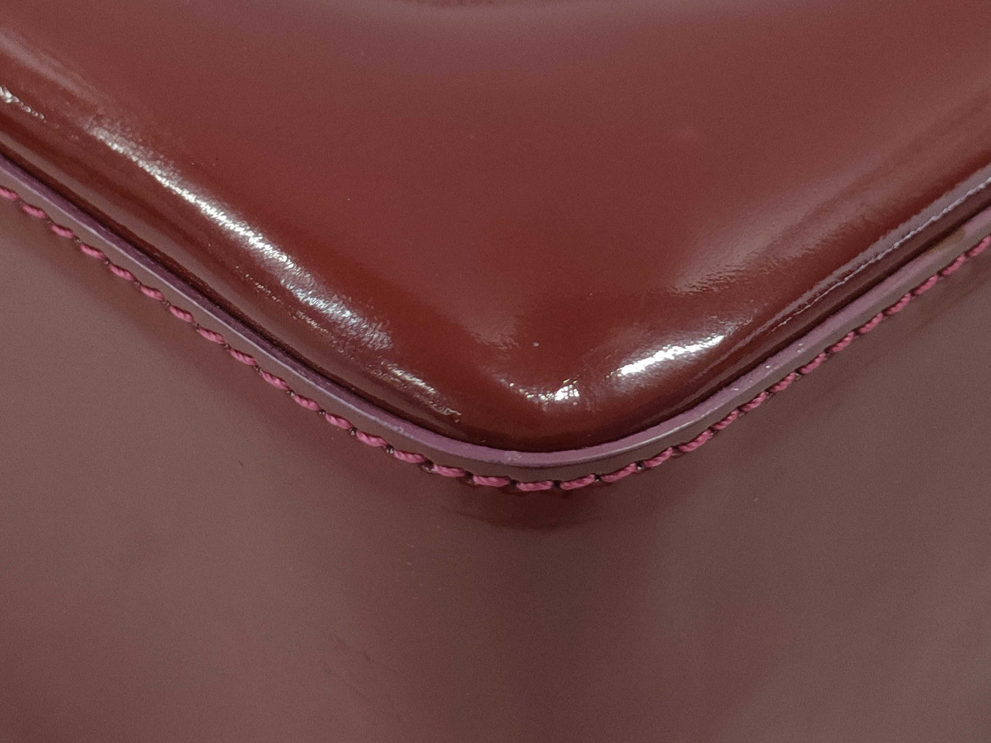 CHANEL Coco Mark Enamel Patent Leather Tote Bag 6254273 Bordeaux