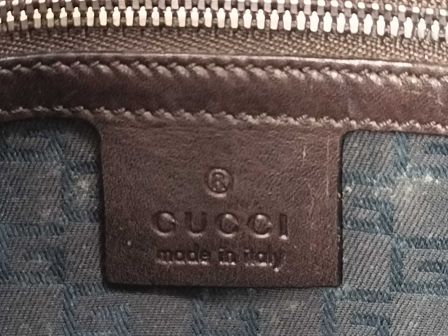 GUCCI 114877 One-Shoulder Bag, Sherry Line, Interlocking Canvas and Leather, Beige and Brown, Shoulder Bag
