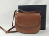 Burberrys Nova Check Leather Shoulder Bag Pochette Brown