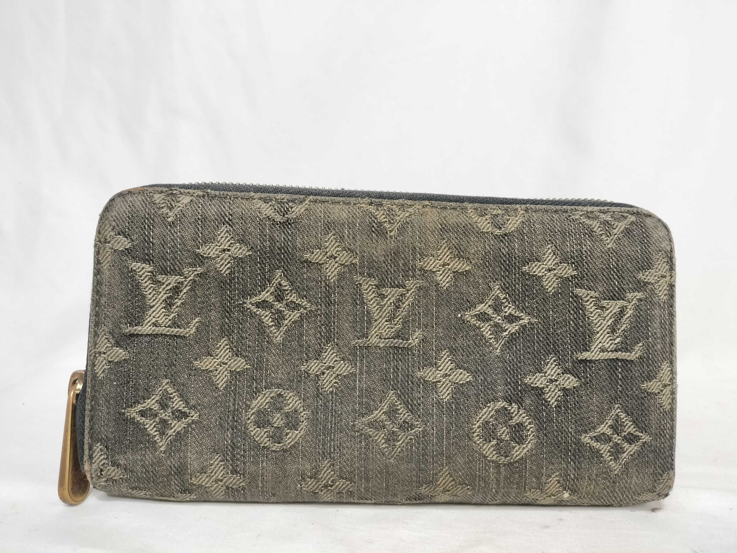 LOUIS VUITTON M95614 Monogram Denim Zippy Wallet Monogram Denim Wallet