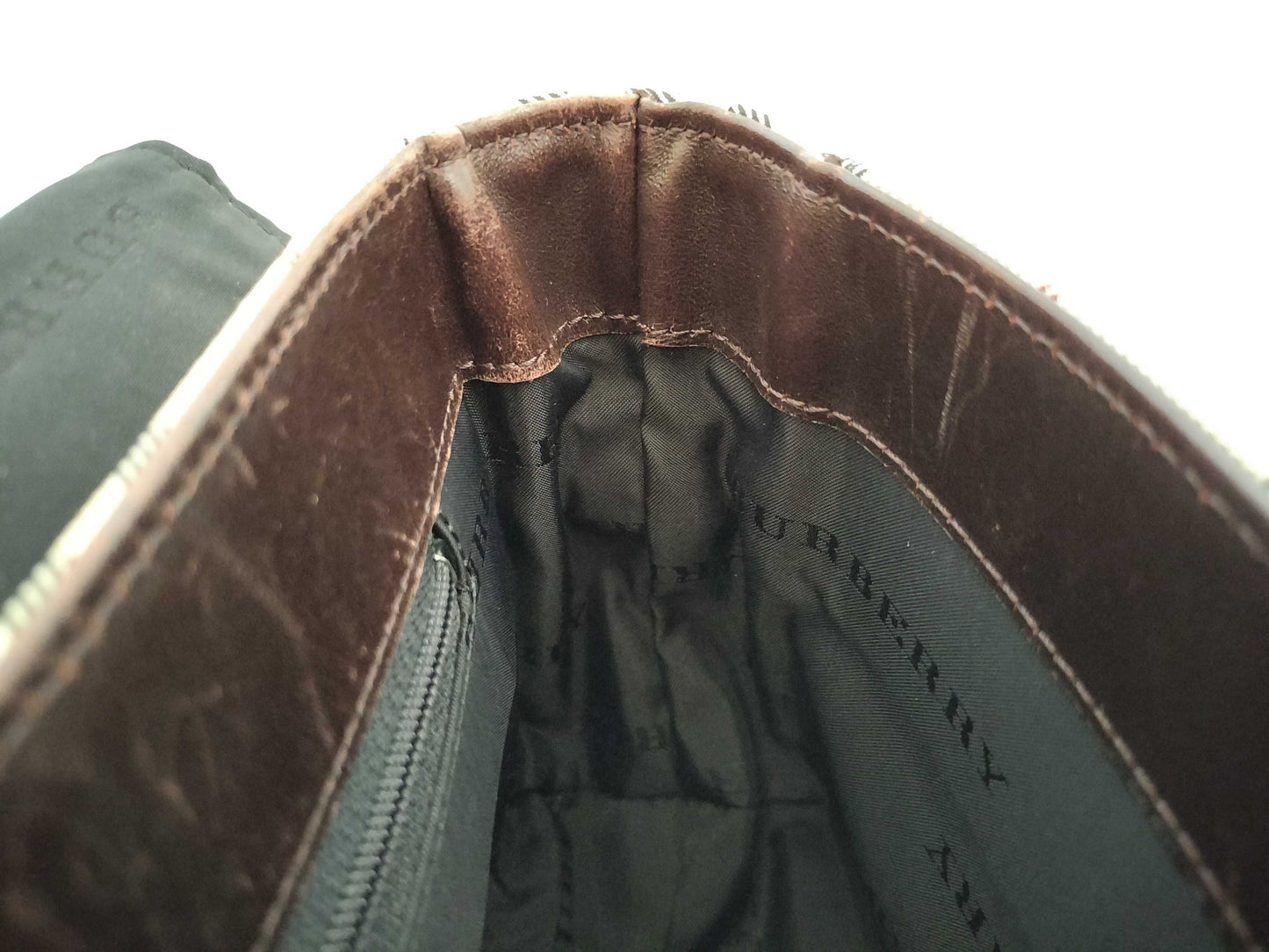 BURBERRY Check Shoulder Bag