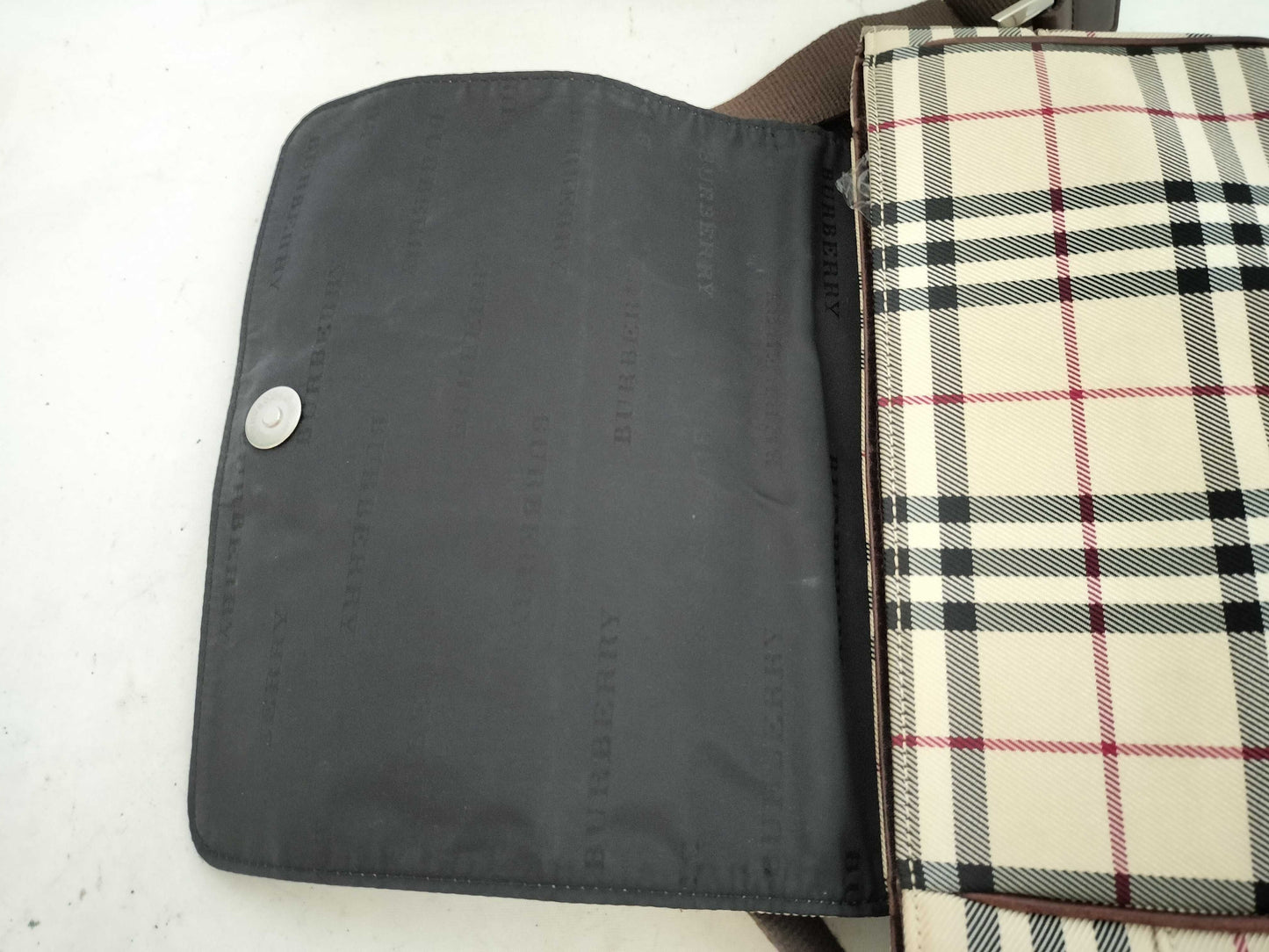 BURBERRY Check Shoulder Bag