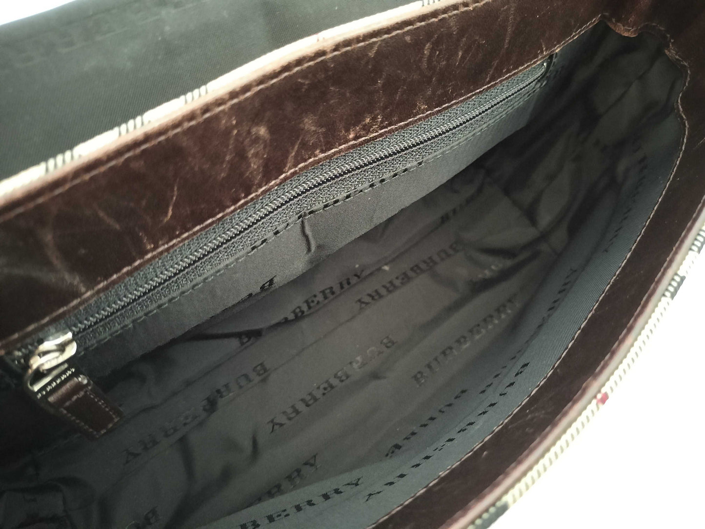 BURBERRY Check Shoulder Bag