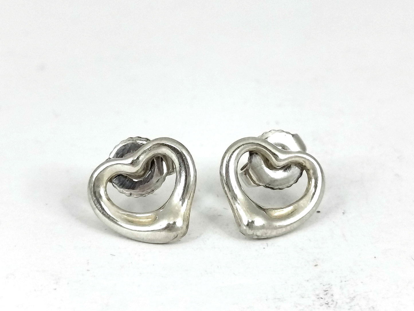 Tiffany & Co. Open Heart Earrings, 925