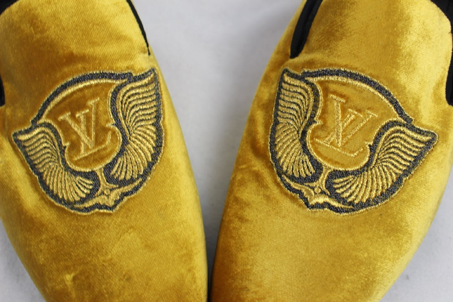LOUIS VUITTON Louis Vuitton Big Logo Opera Shoes Men's Size 6 Loafers