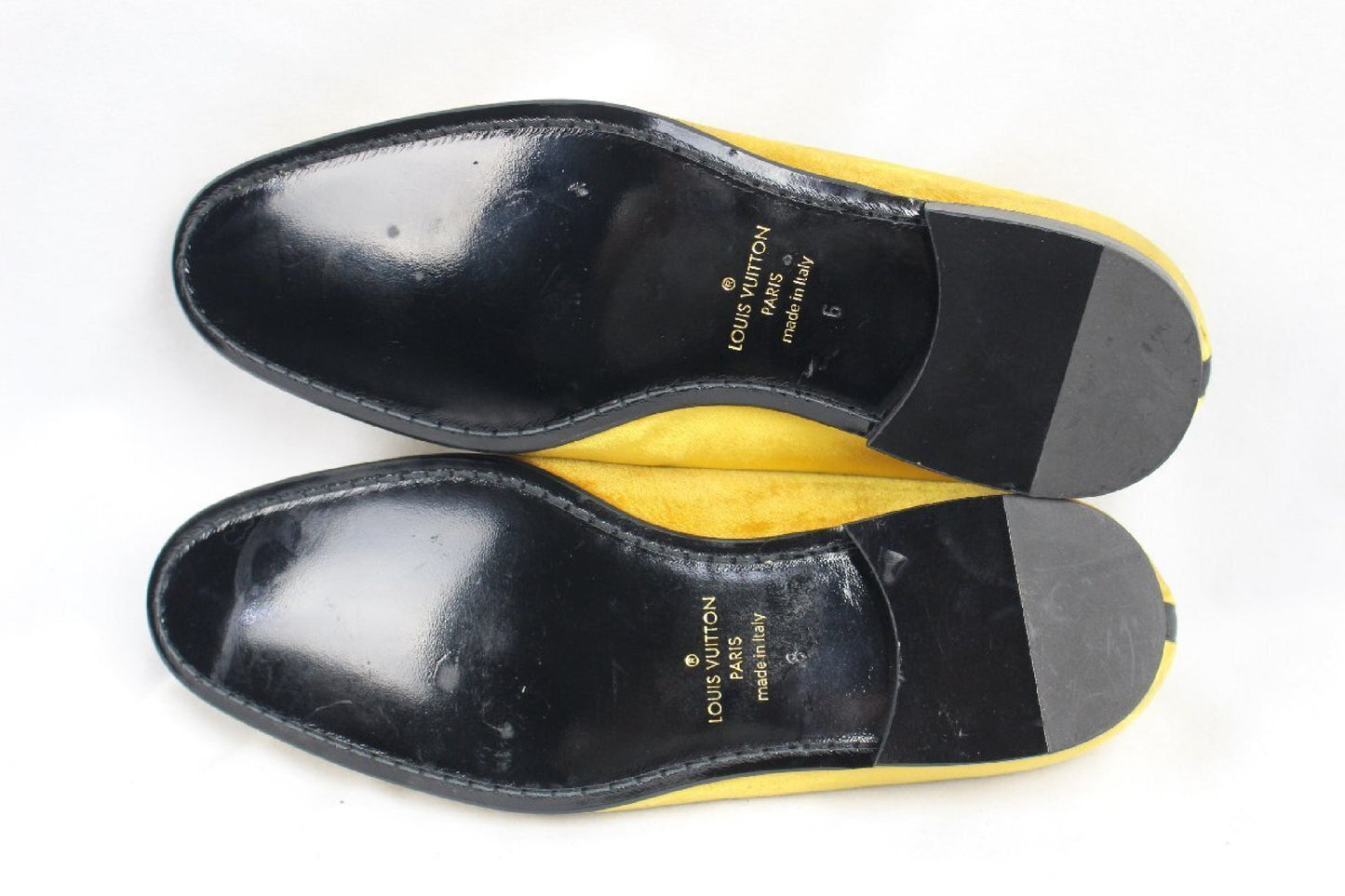LOUIS VUITTON Louis Vuitton Big Logo Opera Shoes Men's Size 6 Loafers