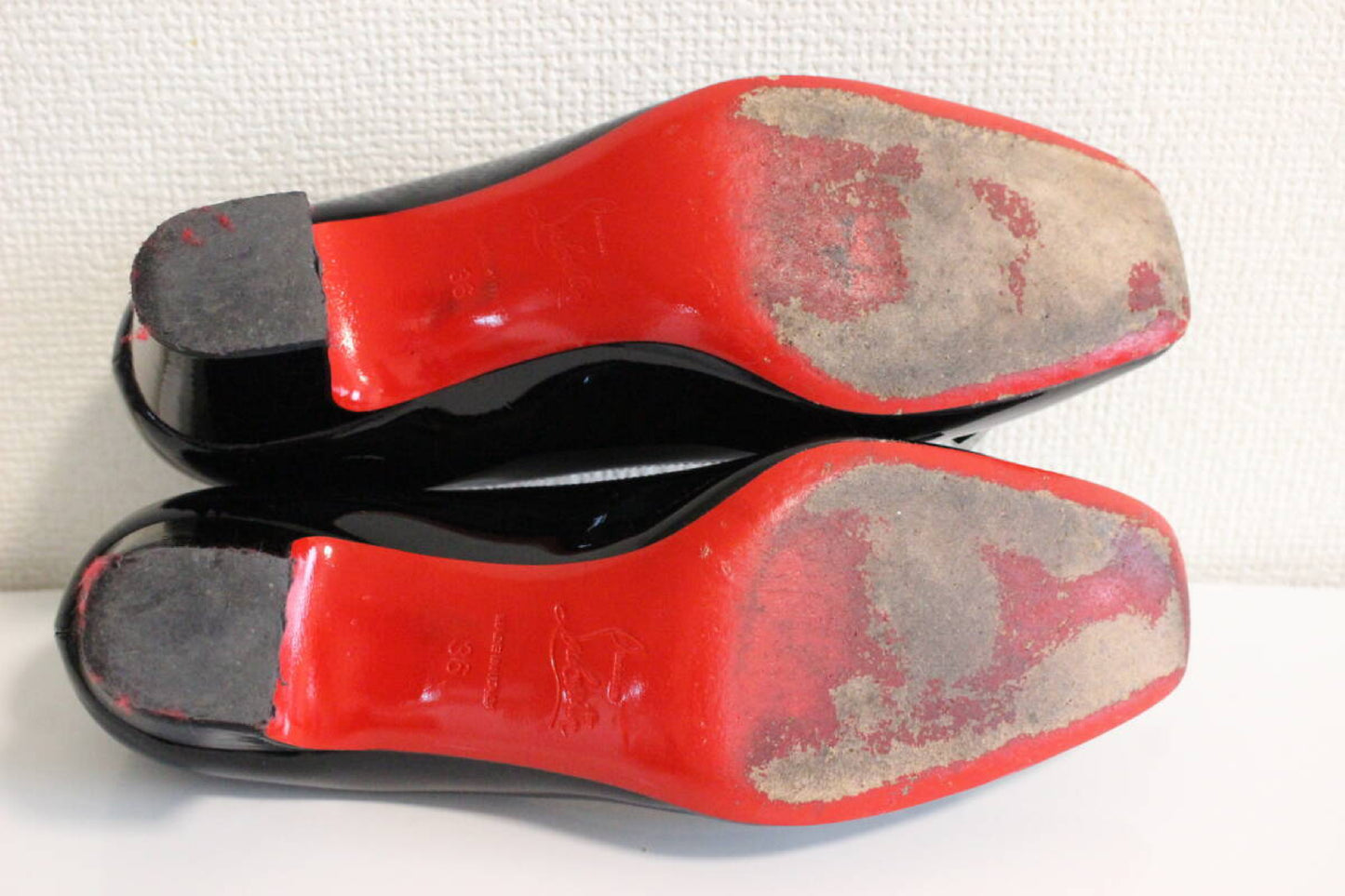 Christian Louboutin Studded Pumps, Black, Size 36