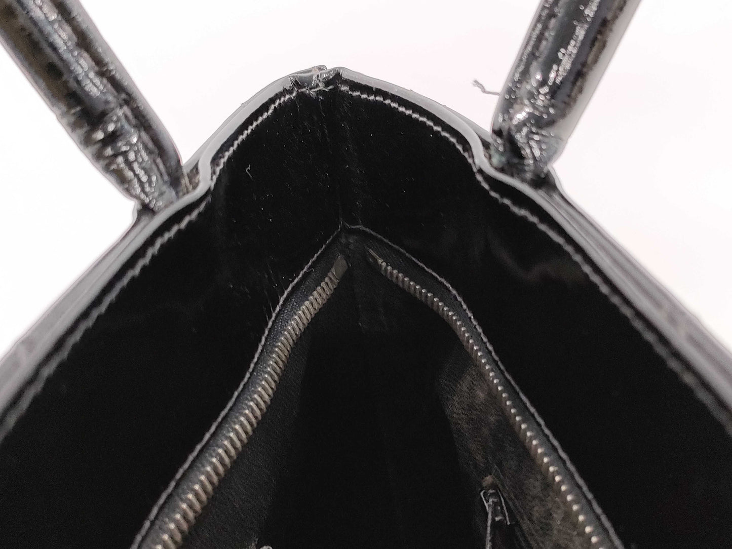 CHANEL Reprint Tote Bag Enamel/Black