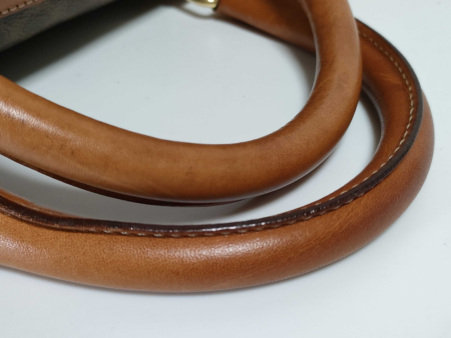CELINE Boston Bag Macadam Pattern/Brown Boston Bag