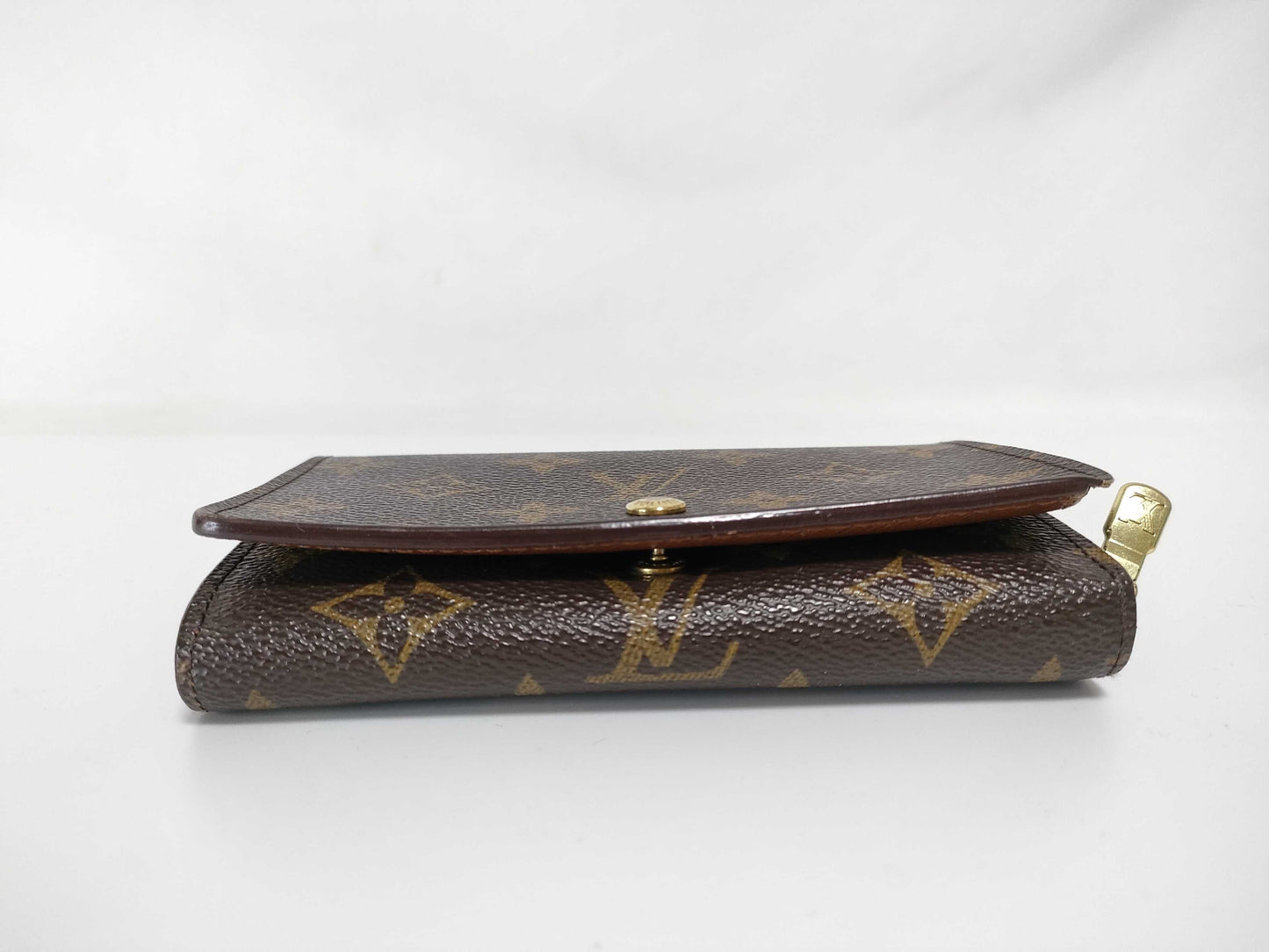 LOUIS VUITTON Monogram L-shaped zipper wallet