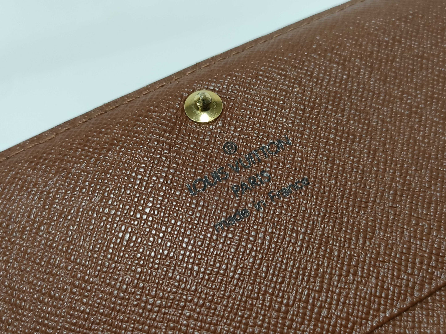 LOUIS VUITTON Monogram L-shaped zipper wallet
