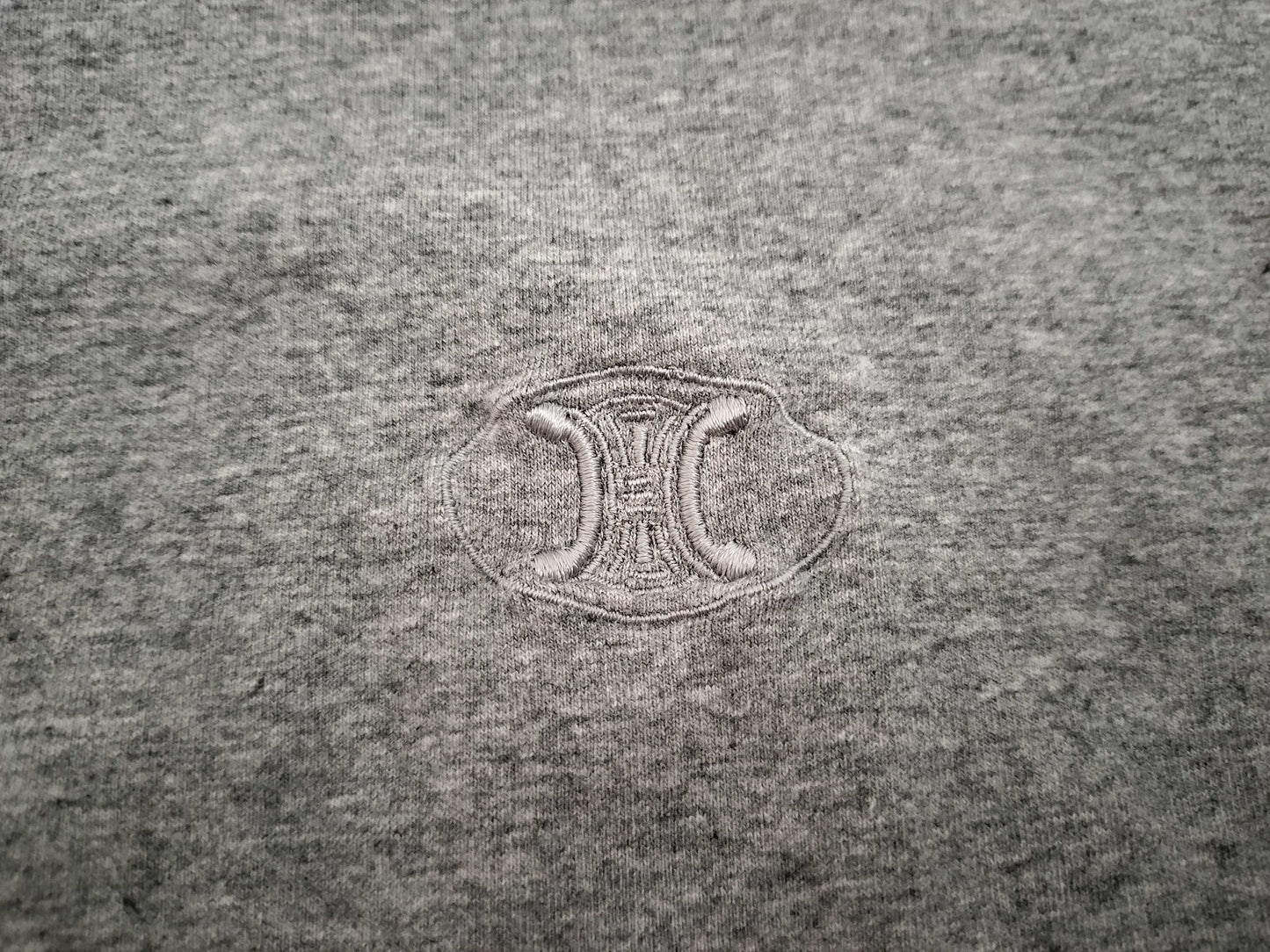 CELINE Short Sleeve T-Shirt Gray T-Shirt