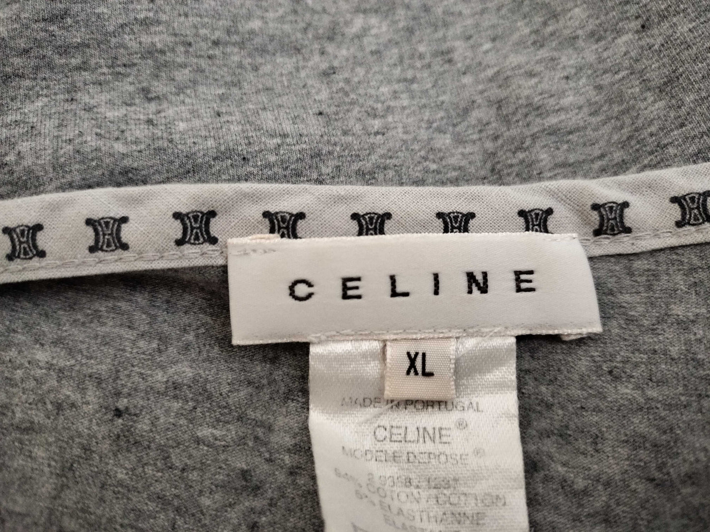CELINE Short Sleeve T-Shirt Gray T-Shirt