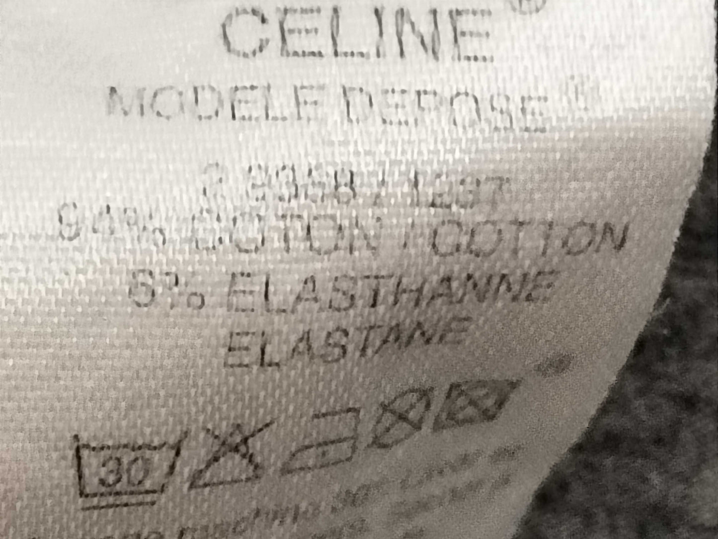 CELINE Short Sleeve T-Shirt Gray T-Shirt