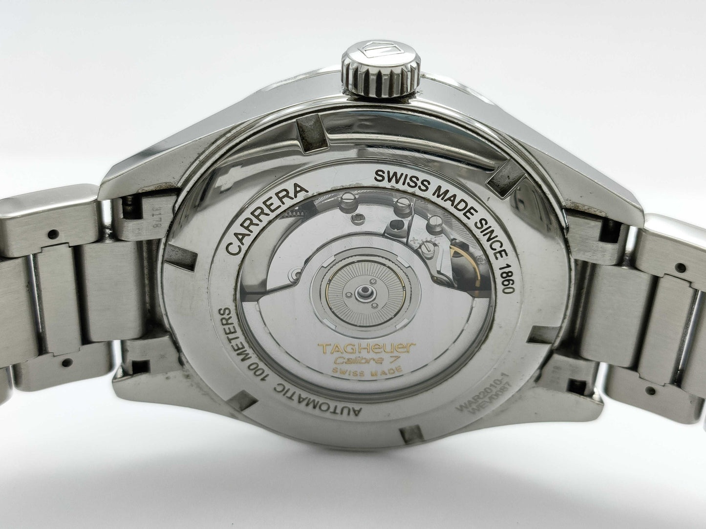 TAG Heuer Carrera Calibre 7 Twin Time WAR2010.BA0723 WEV0087 Black Dial Automatic Men's Watch
