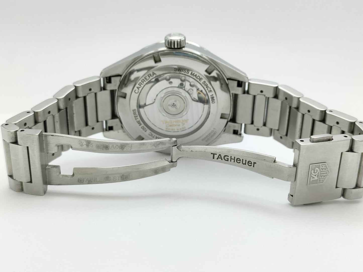 TAG Heuer Carrera Calibre 7 Twin Time WAR2010.BA0723 WEV0087 Black Dial Automatic Men's Watch