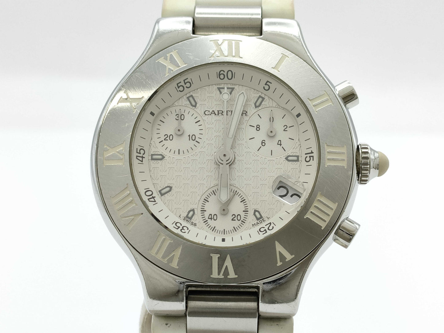 Cartier 21 Chronoscaph LM W10184U2 2424 131621PL Quartz Men's Watch