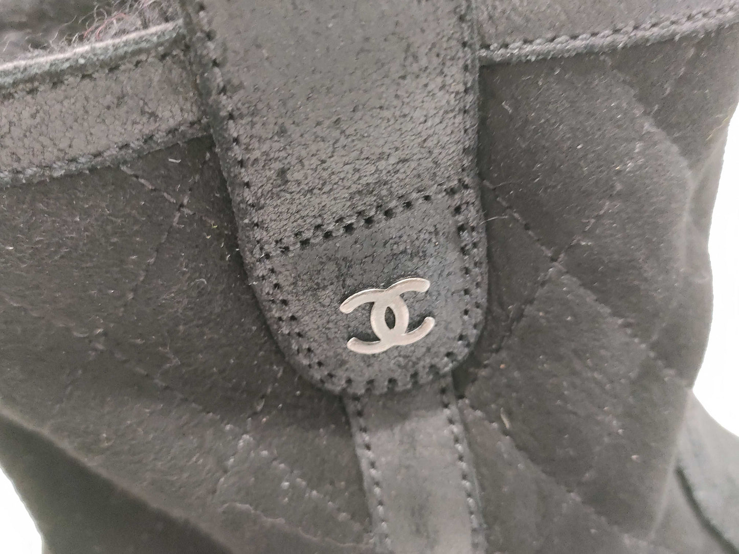 CHANEL Matelasse Mouton Boots #38 Other Shoes
